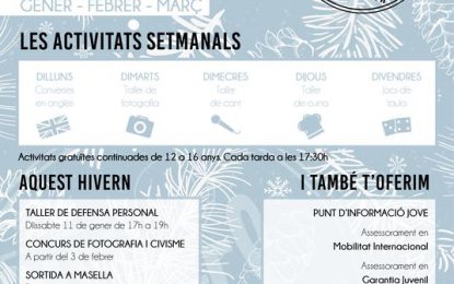 El Casal de Joves enceta la programació Hivern 2020