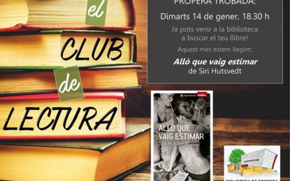 El Club de Lectura analitza demà la novel·la “Allò que vaig estimar”, de Sin Hustvedt