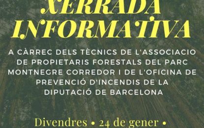 Xerrada informativa sobre els treballs de gestió forestal a Àgora Parc