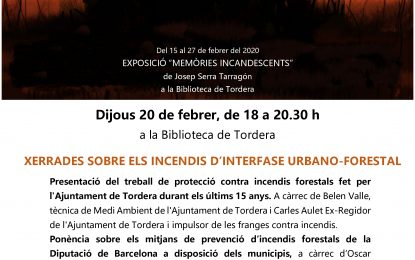 Tordera acull avui una ponència sobre les franges de protecció d’incendis