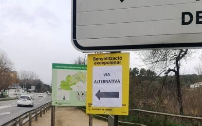 El pont afectat a la GI-512/C-35 entre Tordera i Hostalric no té data pel restabliment