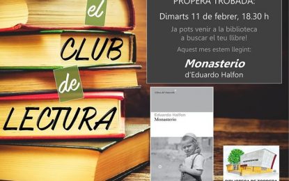 El Club de Lectura analitza avui la novel·la “Monasterio”, d’Eduardo Halfon