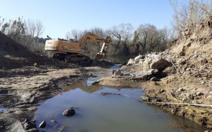 L’ACA comença el manteniment de lleres a Hostalric i anirà baixant fins arribar a la desembocadura