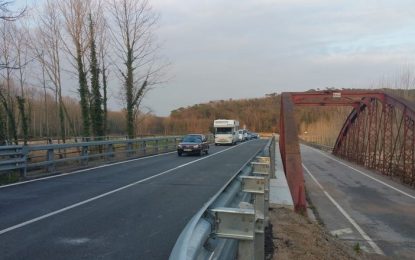 Finalitzen les obres de reparació del pont de la C-35 a malmès pel Gloria