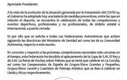 La Reial Federació Espanyola de Patinatge aplaça el campionat d’Espanya de grups de xou júnior on hi participava el PA Tordera.
