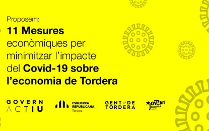 ERC Tordera proposa mesures econòmiques al govern de Tordera