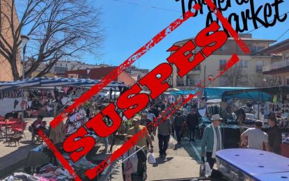 El mercat de Tordera queda suspès, com a mínim, durant dues setmanes