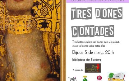 La biblioteca presenta avui “tres dones contades” en celebració del dia de la dona