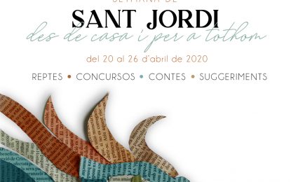 La regidoria de Cultura i diversos equipaments culturals del municipi en conviden a viure i participar del Sant Jordi a casa