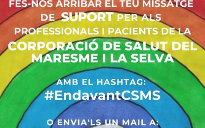 Obert un nou canal per rebre totes les mostres de suport que la ciutadania envia als professionals i pacients