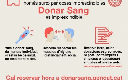 Darrer dia de la campanya especial de donació de sang