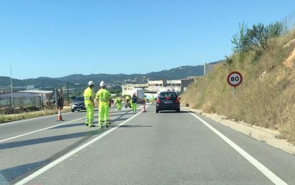 Els treballs de millora de la N-II arriben a Tordera