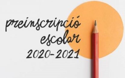 La preinscripció escolar arrenca a partir d’avui i fins el 22 de maig