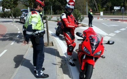Trànsit controlarà els motoristes durant aquest cap de setmana