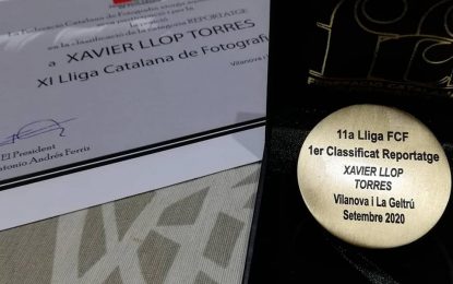 El torderenc Xavi Llop rep la medalla d’or de la 11ª lliga de la Federació Catalana de Fotografia