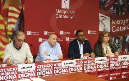 Convocada una vaga de metges a l’atenció primària del 13 al 16 d’octubre