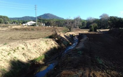 Tordera en directe visita els treballs que s’estan fent al torrent de Sant Daniel