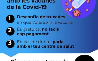 Els Mossos alerten que continuen les estafes relacionades amb la vacunació de la Covid-19