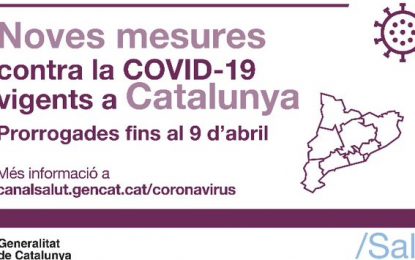 El Procicat prorroga les restriccions actuals fins al 9 d’abril. A Tordera s’espera un augment de mobilitat a les segones residències.
