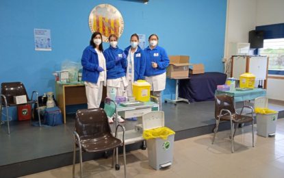 Tordera en directe entra a l’Esplai de Gent Gran en el primer dia de vacunació massiva