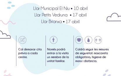 Convocades jornades de portes obertes a les llars d’infants