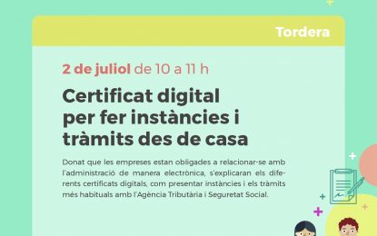 S’organitza una formació sobre certificat digital i fer tràmits des de casa