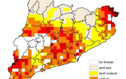Segueix present el risc d’incendi a Tordera