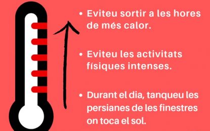 Perill per l’arribada imminent d’una onada de calor